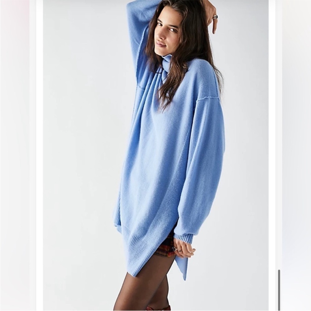 We The Free Jessie Cashmere Tunic Blue XS NWT